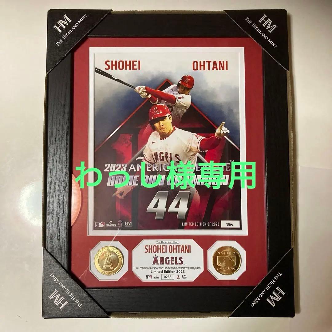 大谷翔平　エンゼルス　ホームラン王記念　フォトプラーク