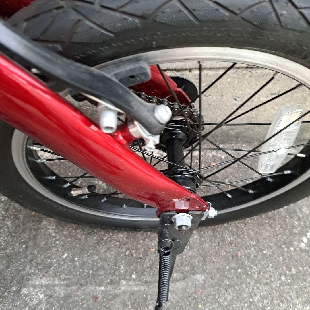 引き取り専用　フィルドチャンプ　12インチで折りたたみ自転車　レッド　美品