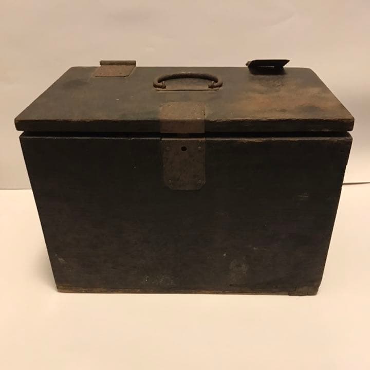 レトロ 木箱 小物入れ ①