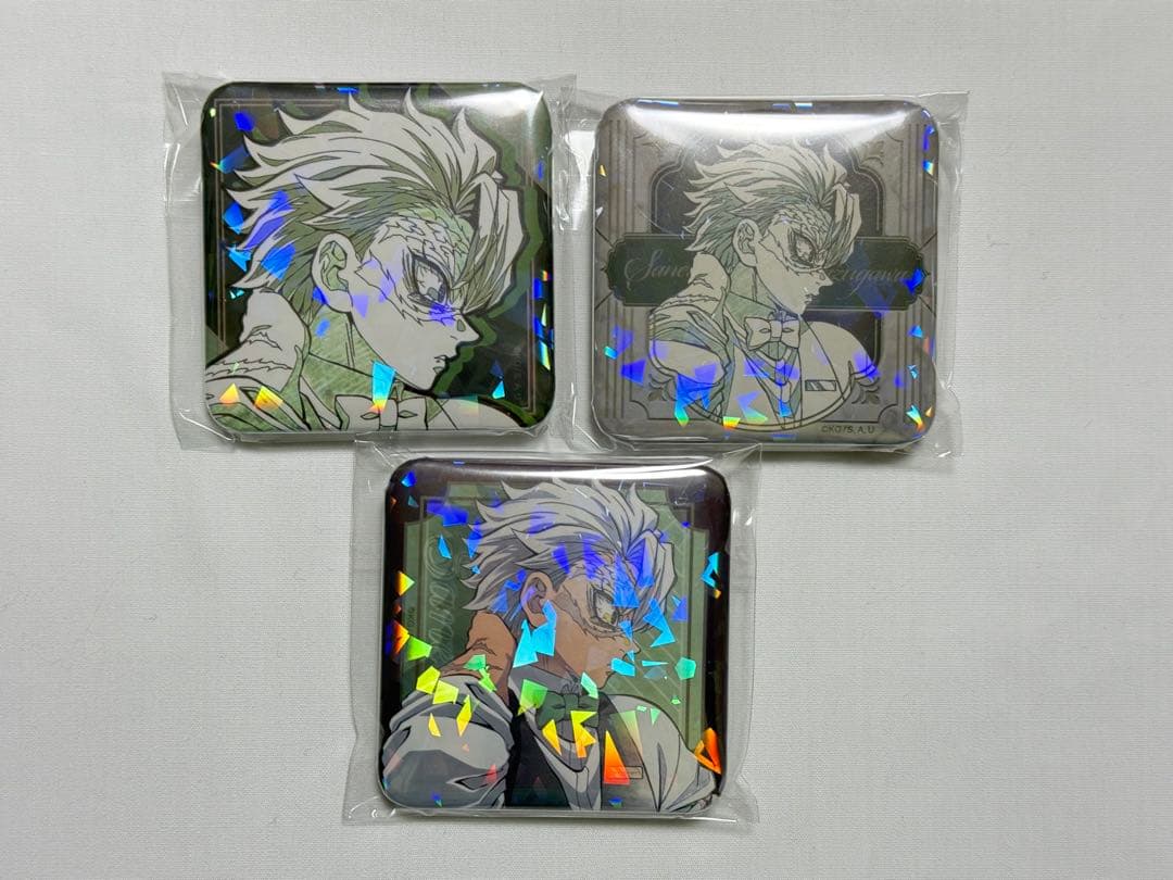 ★ 鬼滅の刃　モクテル　ロト　第二弾　缶バッジ　不死川実弥　3個