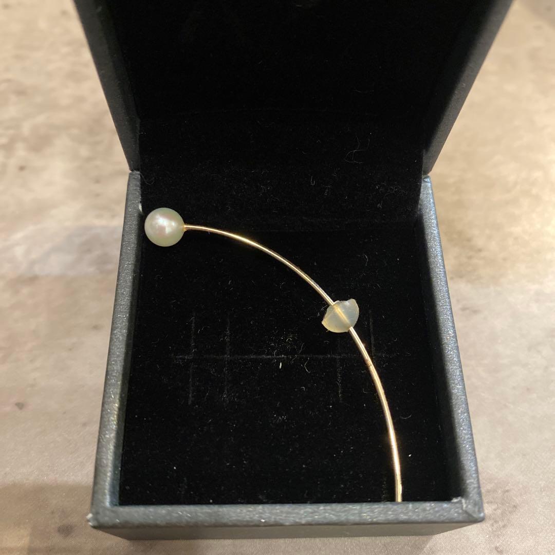 ヒロタカ　片耳用ピアス ゴールド パール
