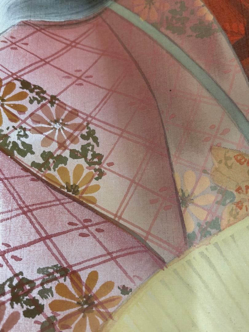 松井桜塘　日本画 絵画 人物画 美人画 額装