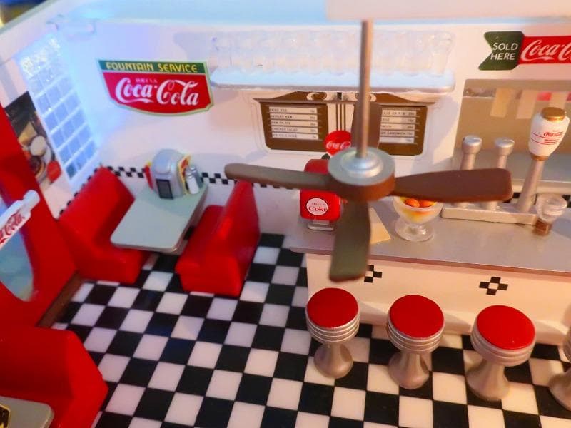 爆レア★絶版★コカコーラ ダンバリーミント アメリカンダイナー ジオラマクロック