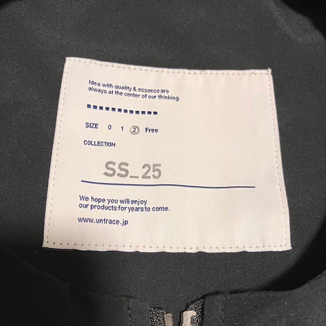 【美品】UNTRACE アントレース ジッパーベスト 2 ダークネイビー L