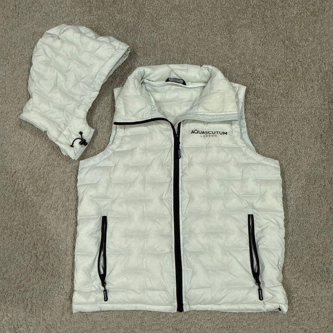 Aquascutun/アクアスキュータム ゴルフダウン90% ベスト パーカー