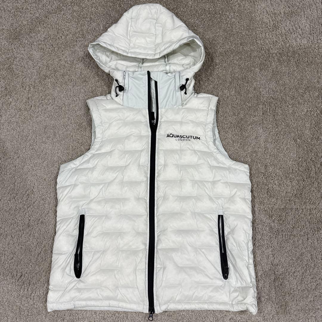 Aquascutun/アクアスキュータム ゴルフダウン90% ベスト パーカー
