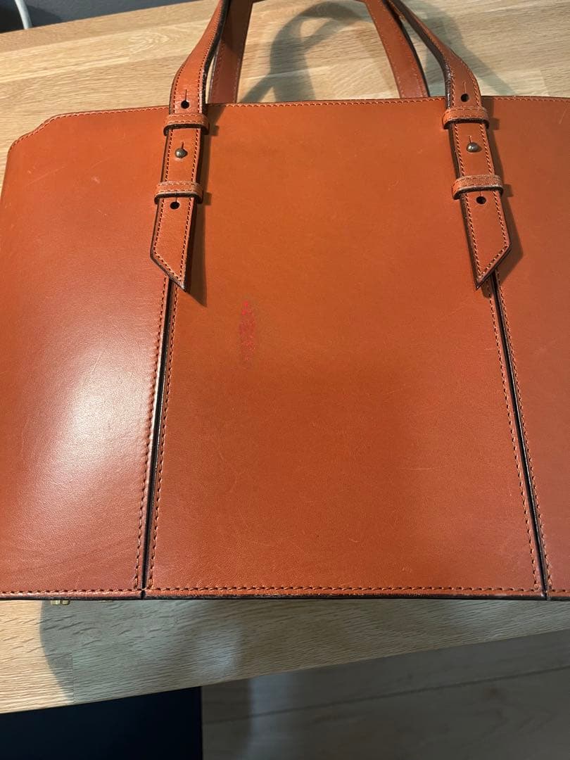 天皇御用達 ソメス サドル SOMES ビジネスバッグ本革ブラウンA4 自立