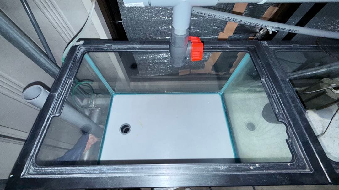 【超希少】業者用 特注大型60×40×36水槽 86L 排水バルブ付き ②