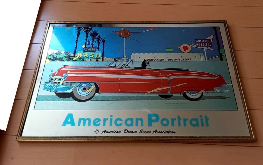 鈴木英人 American portrait パブミラー 壁掛け レトロ