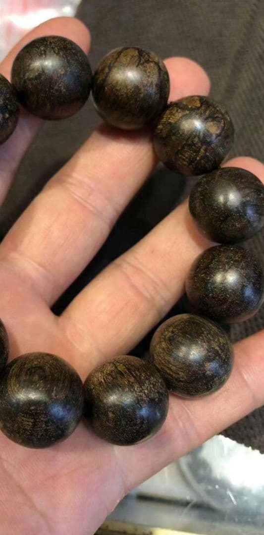 本物保证ダラカンの手串つき 天然野生沉香ゆし油脂が豊富収蔵品