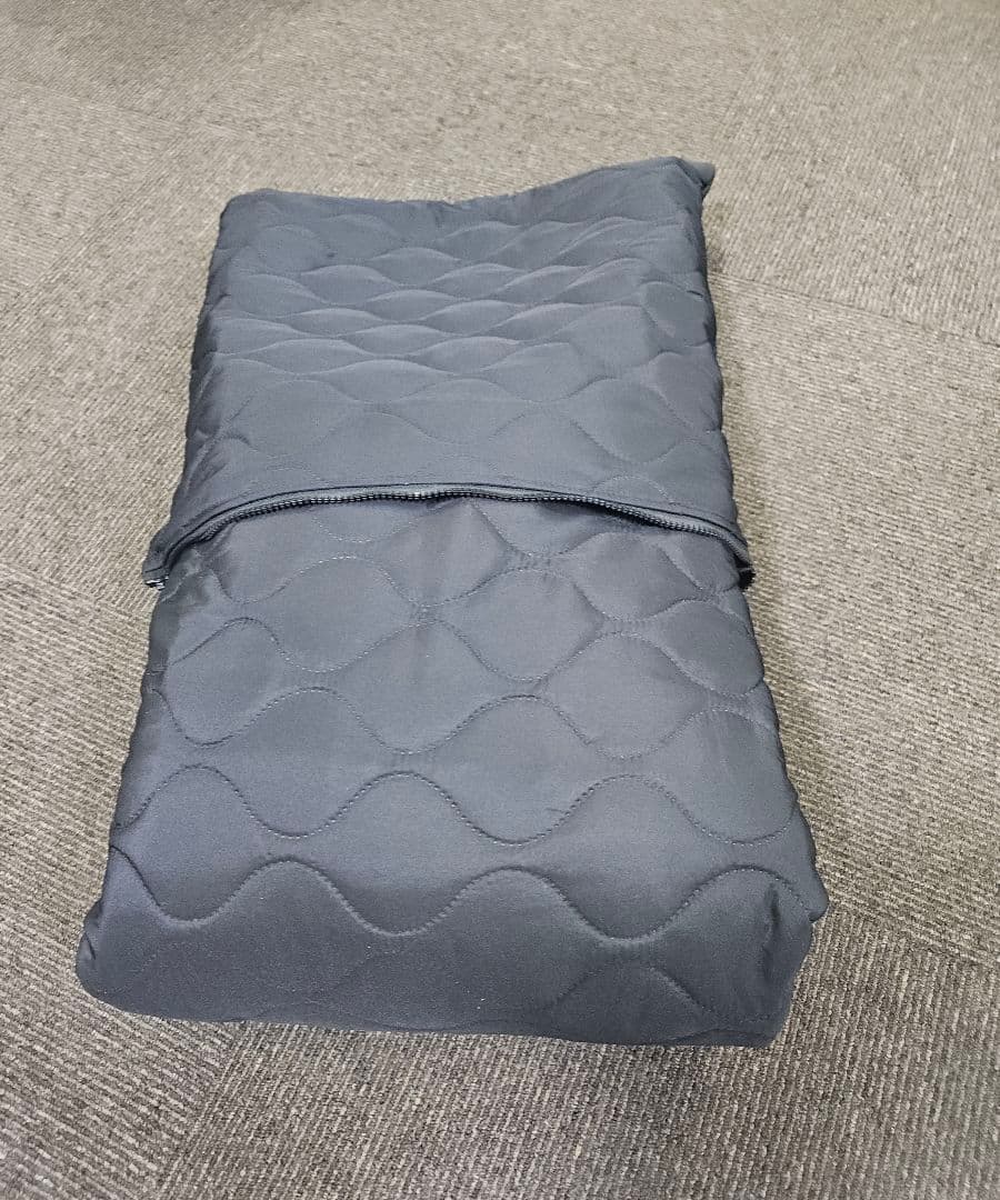 着る寝袋　黒S 車中泊 つなぎ　アウトドア　テレワーク　人気のモモンガ風