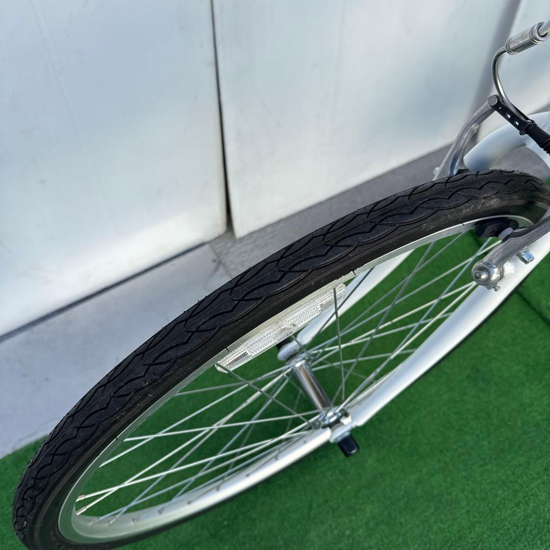 子供用自転車26インチ クロスバイク 軽量アルミフレーム【引き取り限定】