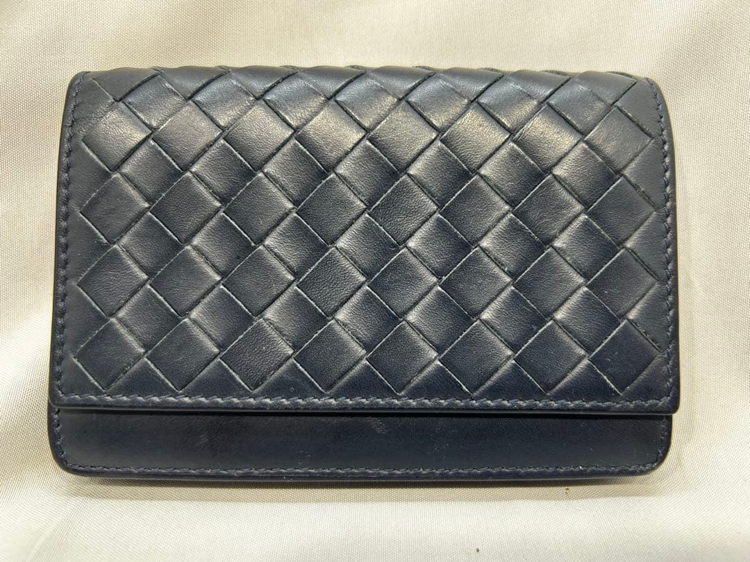 【BOTTEGA VENETA】編み込みレザー名刺入れ