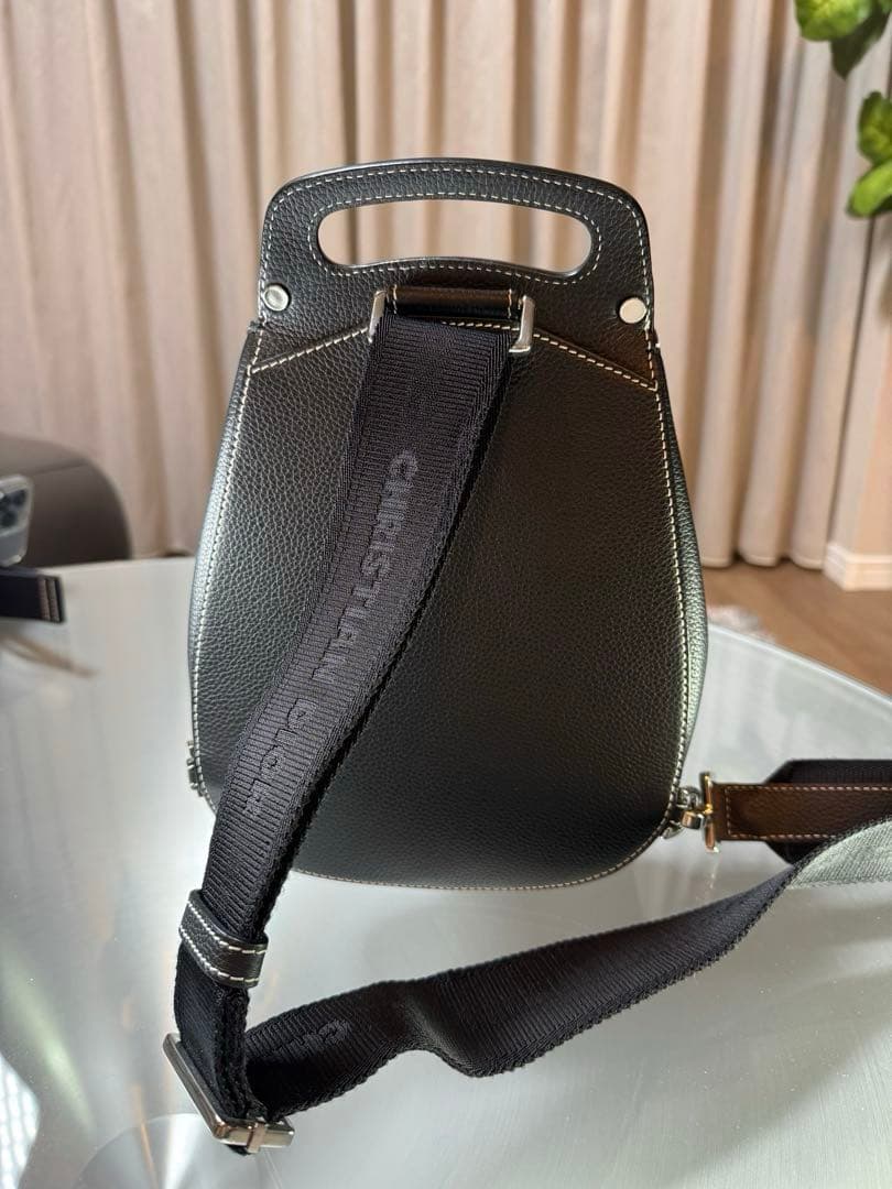 【美品】クリスチャンディオール GALLOP スリングバッグ ブラック