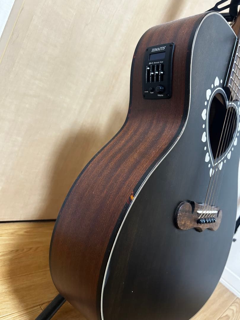 sai　ZEMAITIS エレアコ CAF-80HCW-DBK ハート