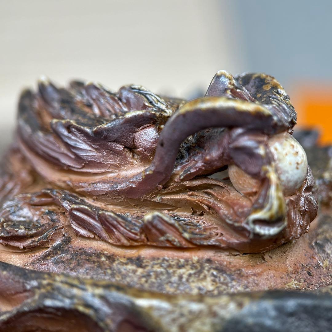 石田安弘 備前焼龍宝瓶 般若心经 人気作者 急須 共箱 共布 茶注 煎茶 茶道具