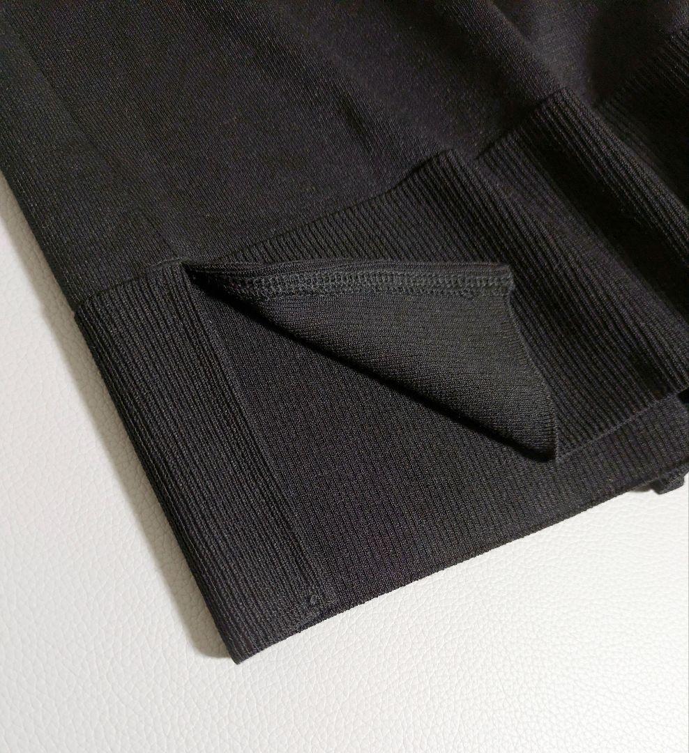 自由区／25SS 洗える UVカット ファンクショナルカーディガン ブラック 黒