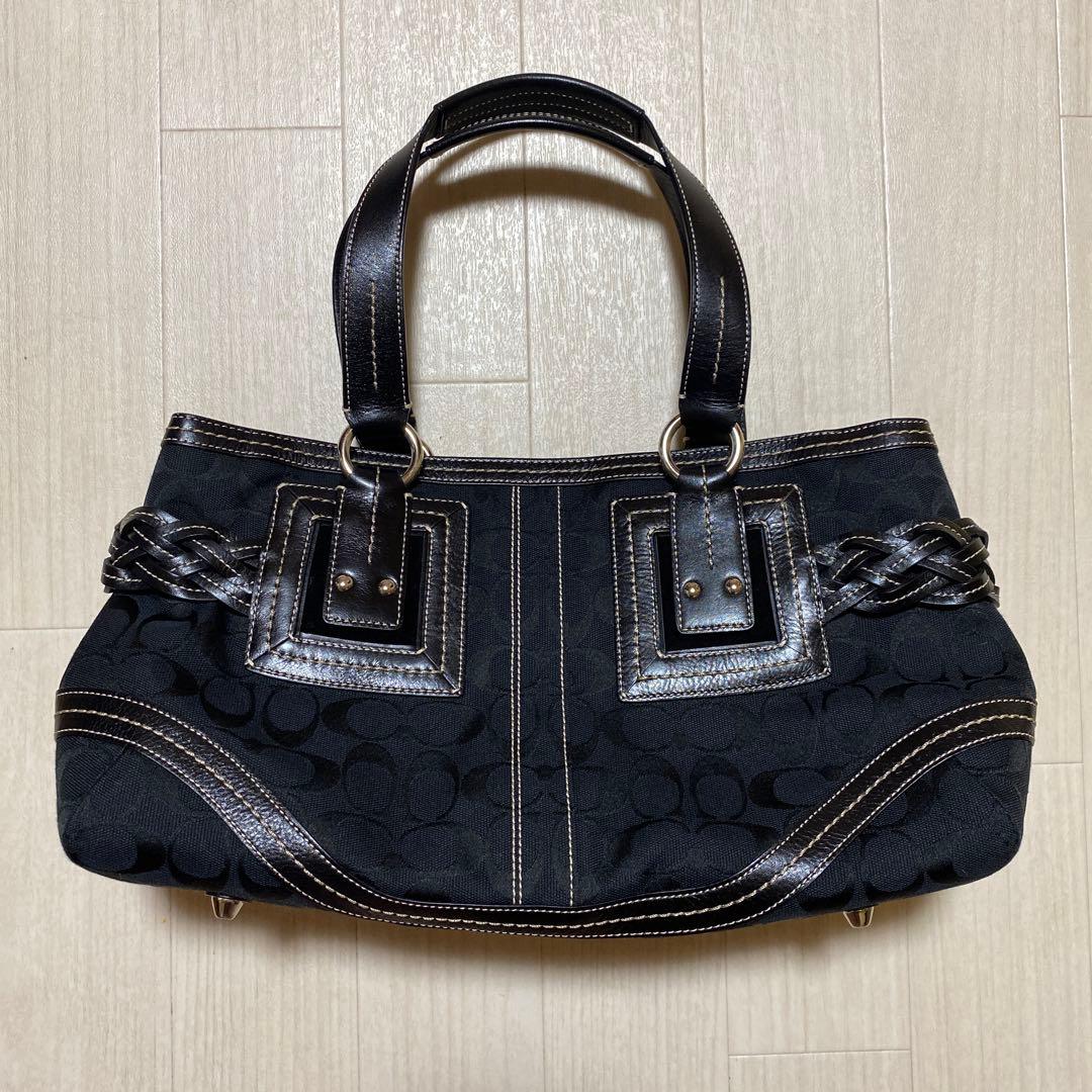 COACH コーチ　トートバッグ　ハンドバッグ　ブラック