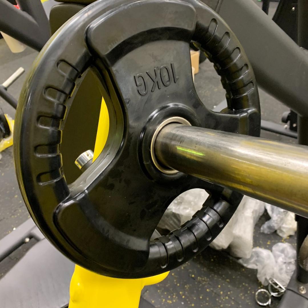 総重量90kg Φ50mm 3グリップラバープレート　計4枚SET