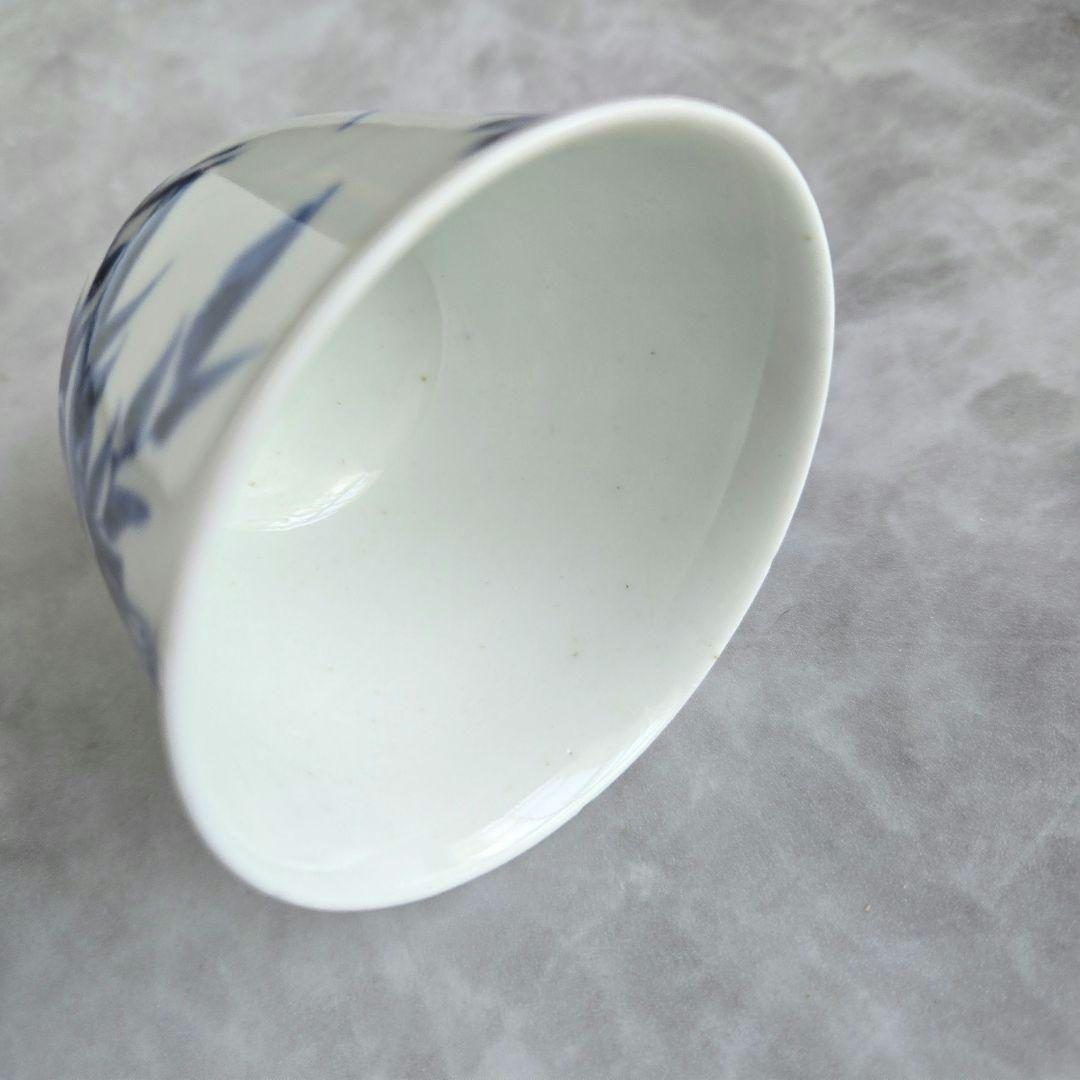 古伊万里　染付　向付　猪口　江戸時代　太鼓岩　金直し　金継ぎ　骨董　アンティーク