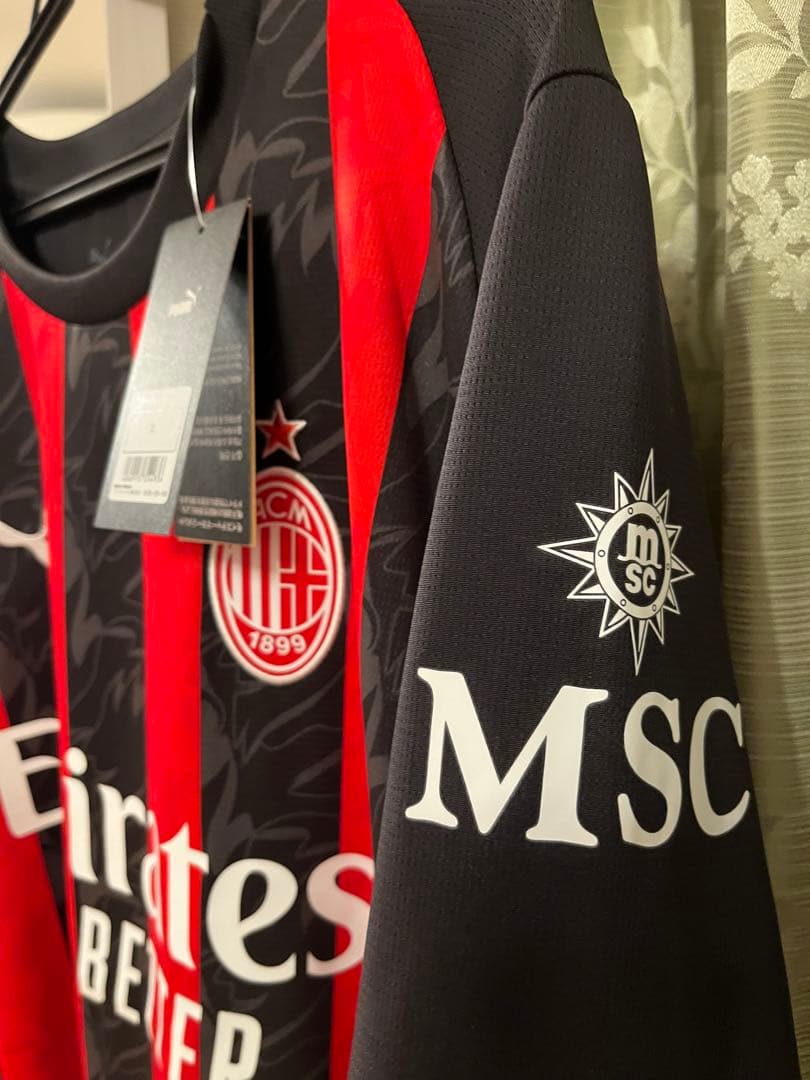 【新品未使用】25-26 ACミラン レプリカユニフォーム XL
