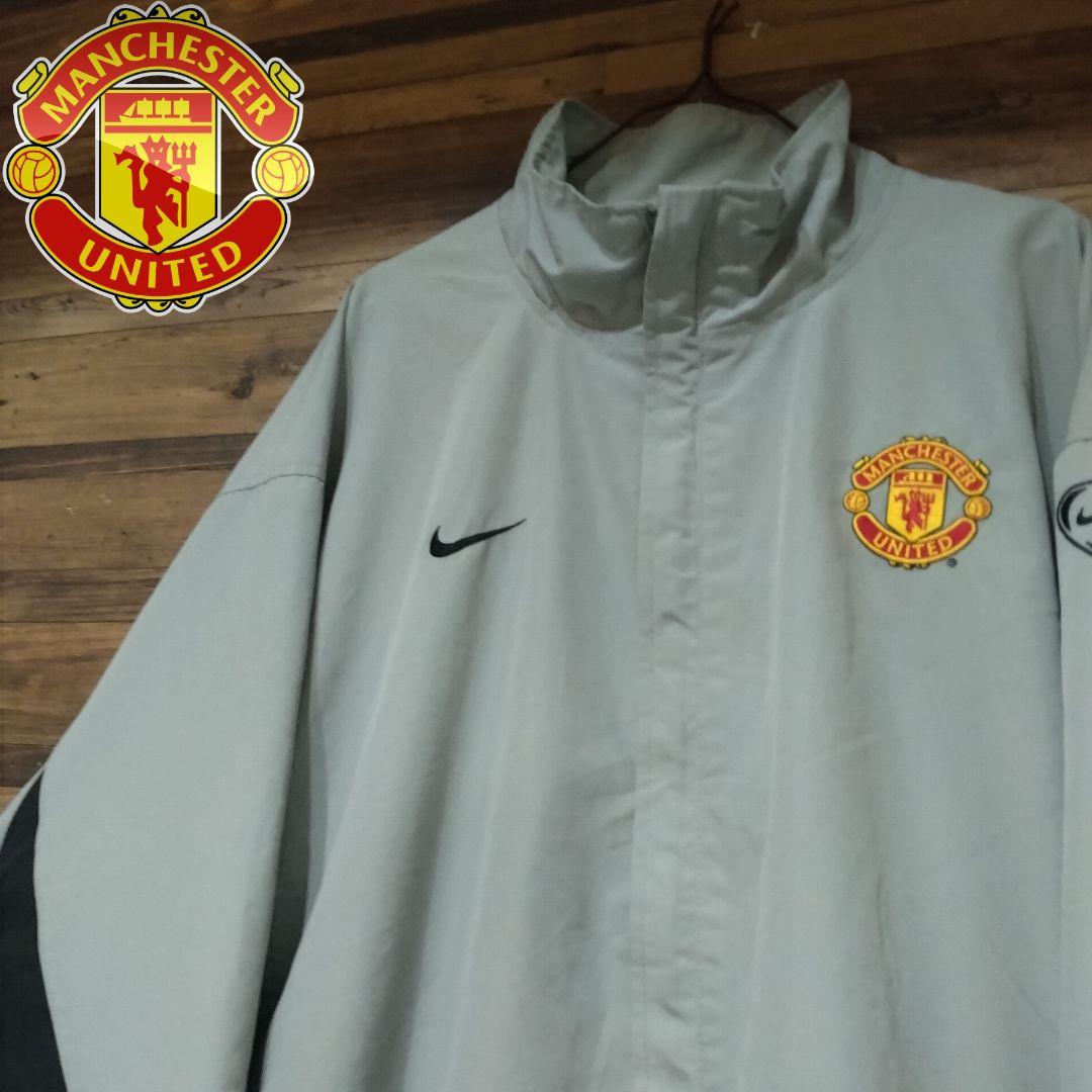 NIKE　00s マンチェスターユナイテッド エムブレム　ナイロンジャケット