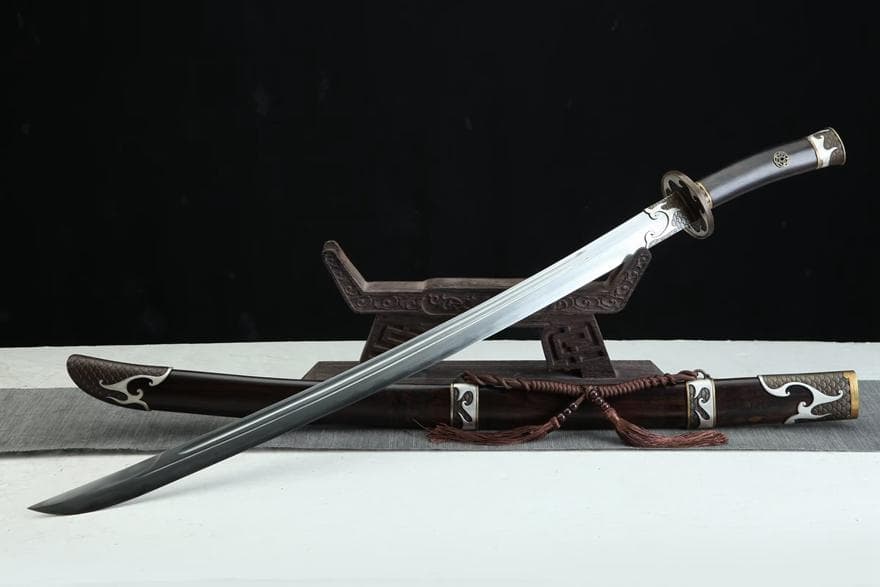 三色銅26寸火鱗神刀 模造刀 居合刀 武士道 武具 漢剣 唐刀 龍泉剣 手鍛造打