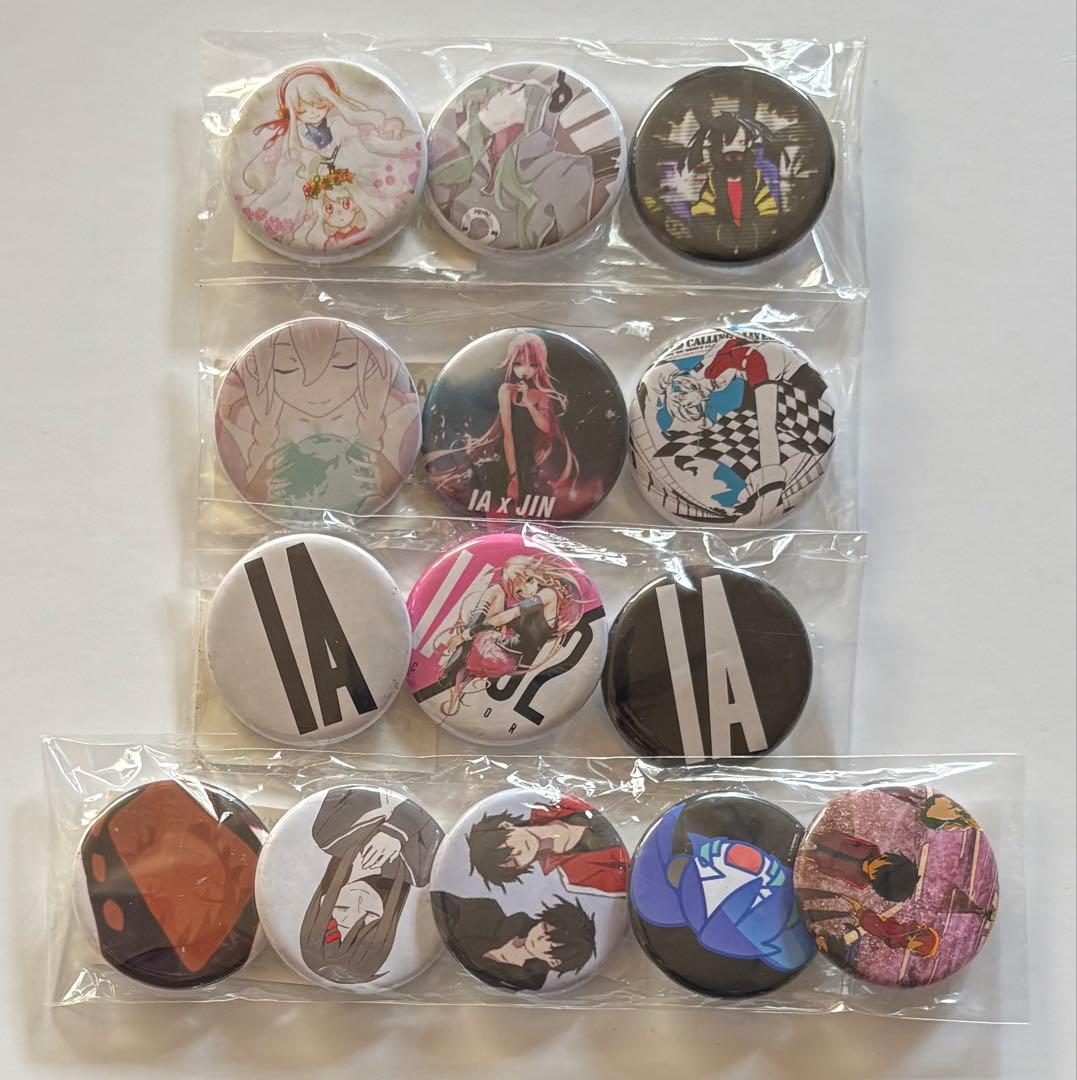 カゲロウプロジェクト　メカクシティデイズ　ボーカロイドIA 缶バッジ　セット