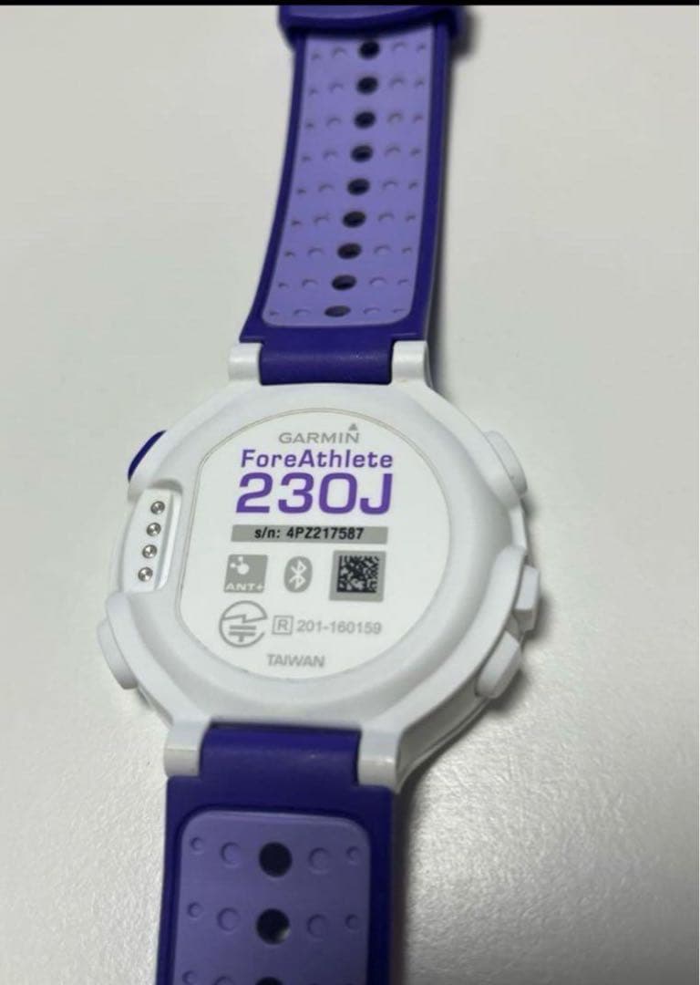 【中古】GARMIN ForeAthlete 230J 紫【使用感あり】