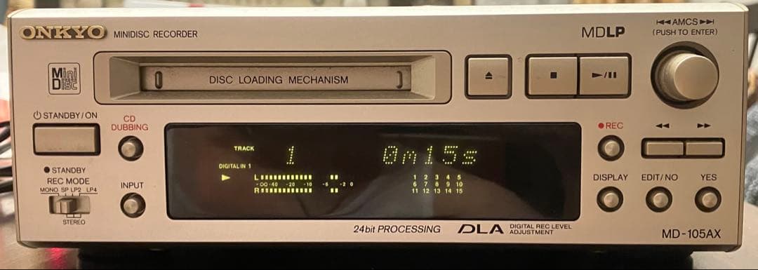 ONKYO MD-105AX ミニディスクレコーダー　動作品
