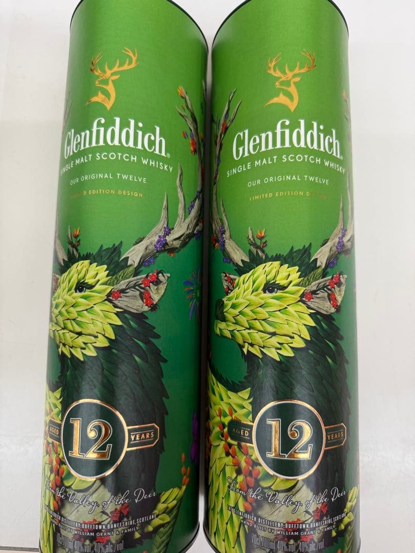 【未開封】Glenfiddich グランフィディック 12年　２本　限定ラベル