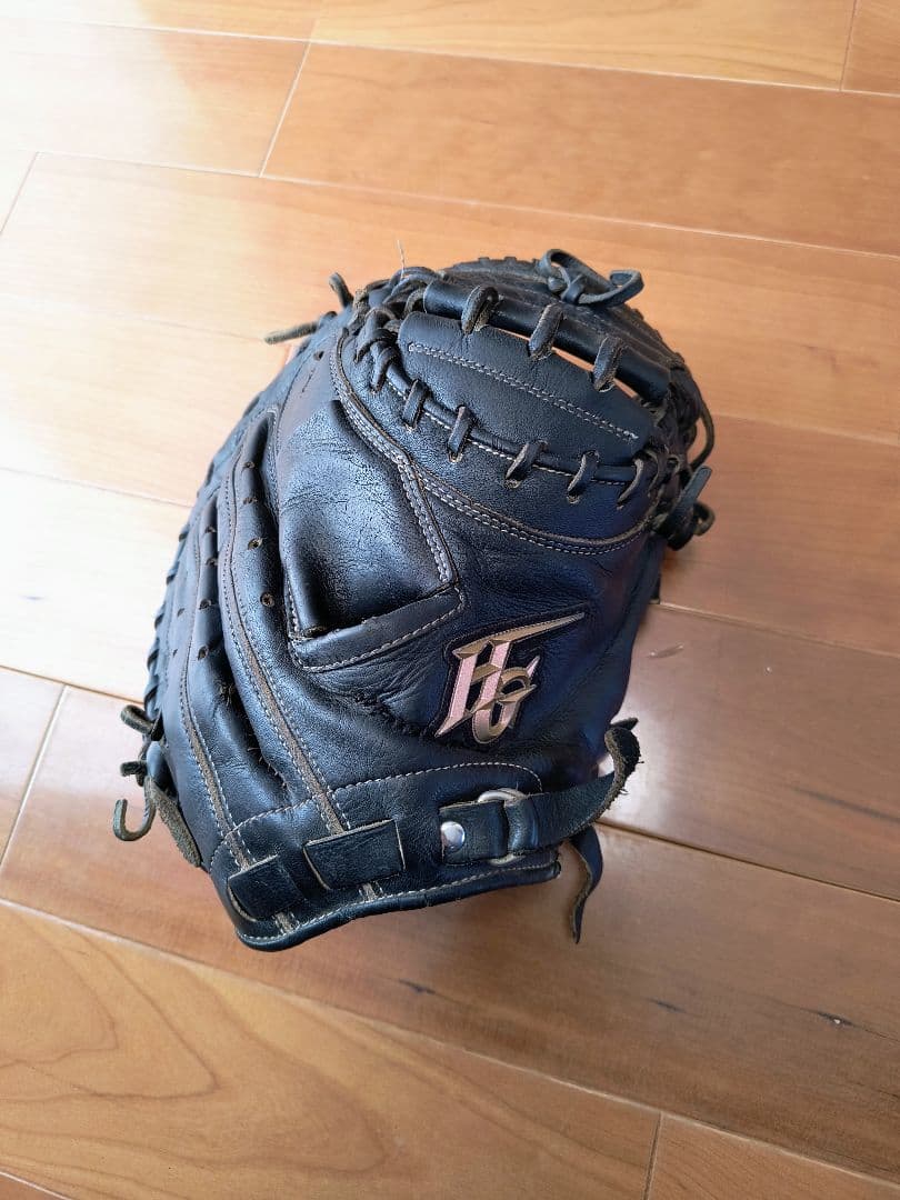 ハイゴールド 軟式キャッチャーミット　グローブ 己極　嬉しい型良好！　M球おまけ