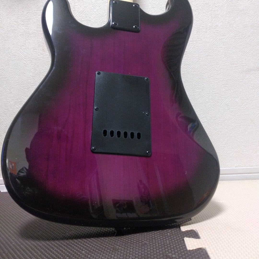 SELDER ストラトタイプエレキギター、パープルカラー美品！音出し確認済み品！