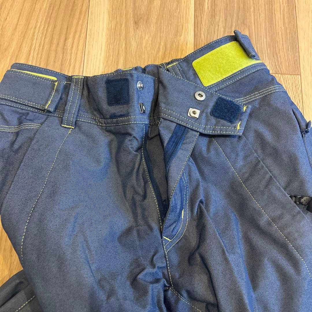 DESCENTE × OGASAKA スキーウェア 上下 青と白のチェック柄