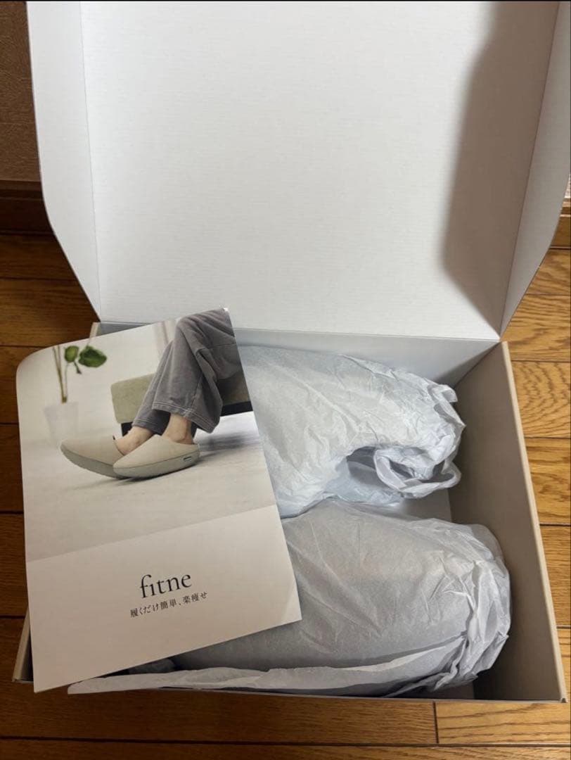 【新品 未使用】fitne フィットネ ダイエットスリッパ グレー　Sサイズ