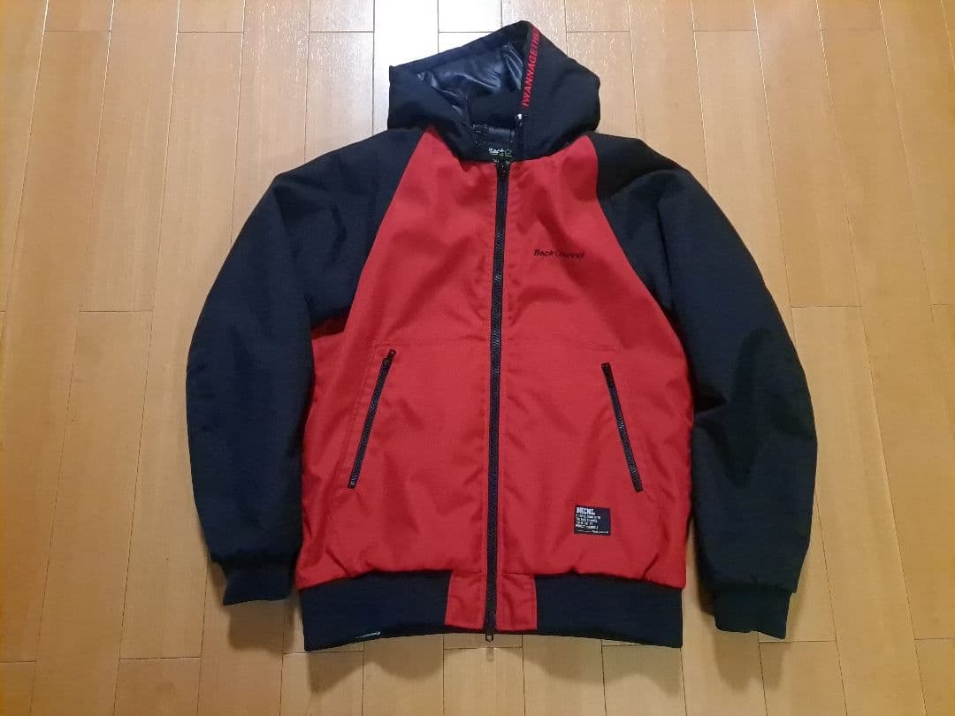 美品　Size:L　バックチャンネル　コーデュラ　ジャケット　ブラック×レッド