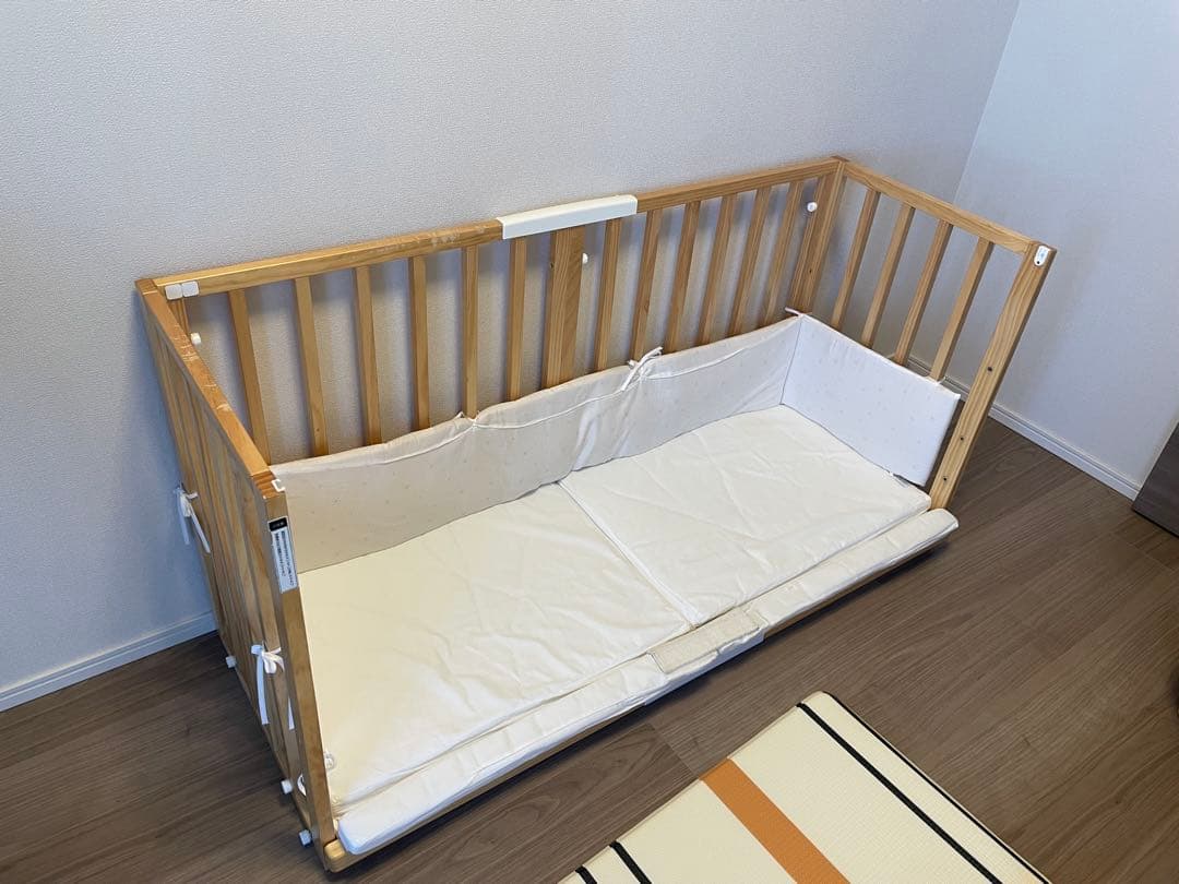 【ちゃん】そいねーる3（マットレス＋ベッドカバー+防水シーツ付）ナチュラル