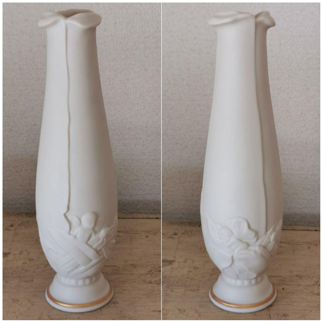 レノックス ヘリテージ 米国製 天使と天道虫 萌芽 蕾 花瓶 ベース Lenox