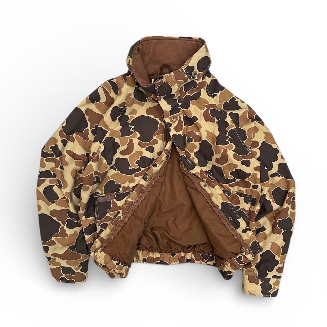 90s Columbia コロンビア ナイロンジャケット ダックハンターカモ L