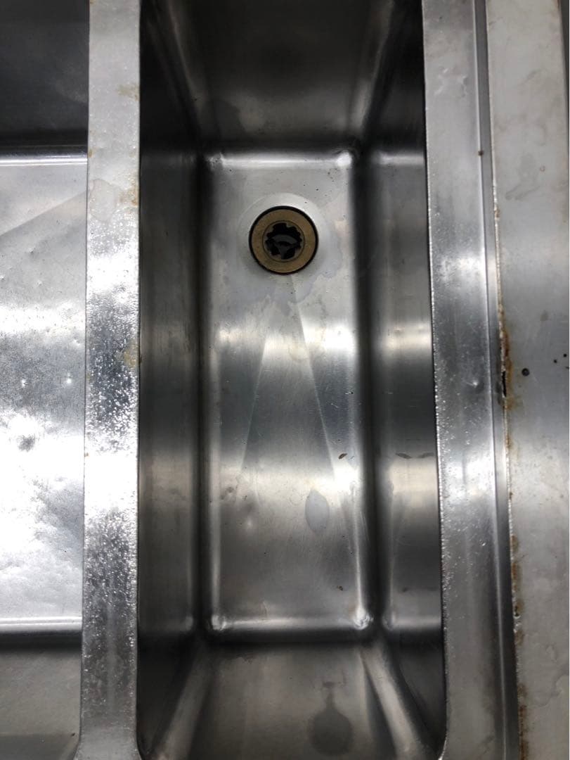 ☆地域限定送料無料☆ソイルド ニ槽　シンク　幅1300 ステンレス　業務用