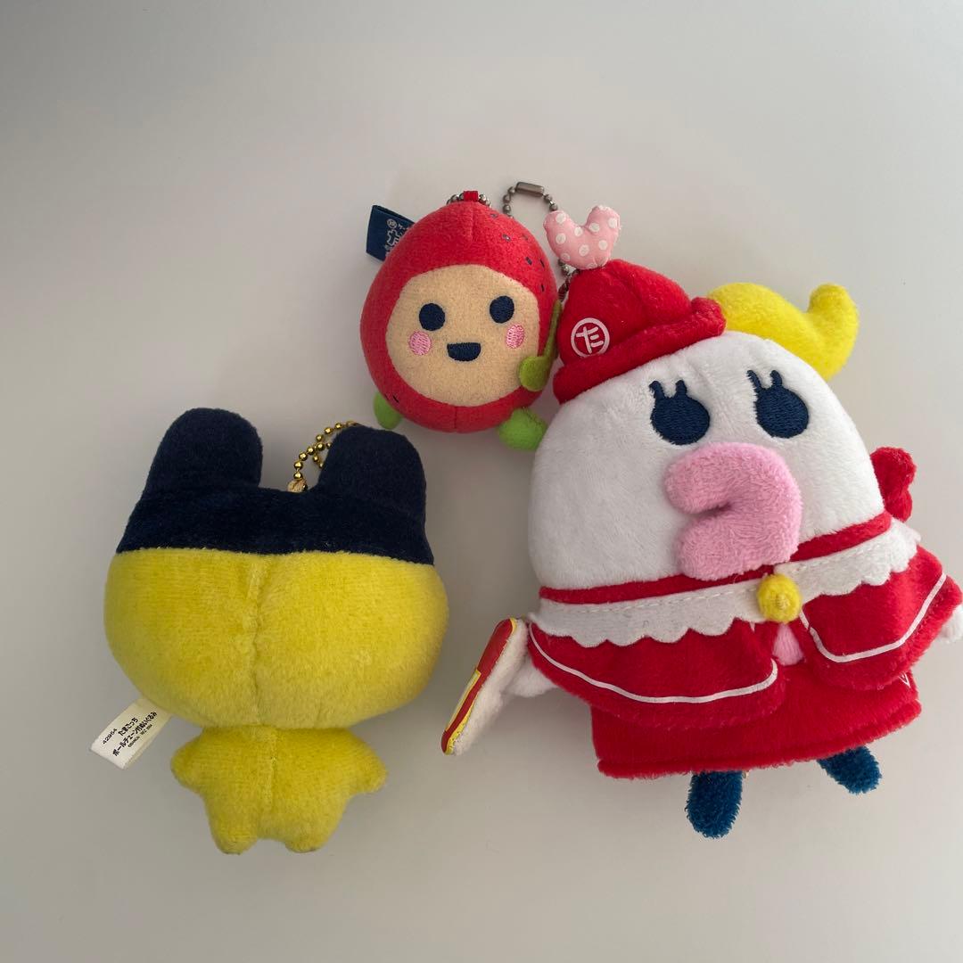 たまごっち ぬいぐるみセット キーチェーン付き 当時物 でぱがっち いちごっち