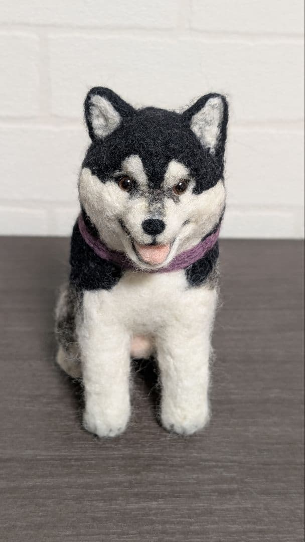 柴犬　羊毛　羊毛フェルト　ハンドメイド　ハスキー
