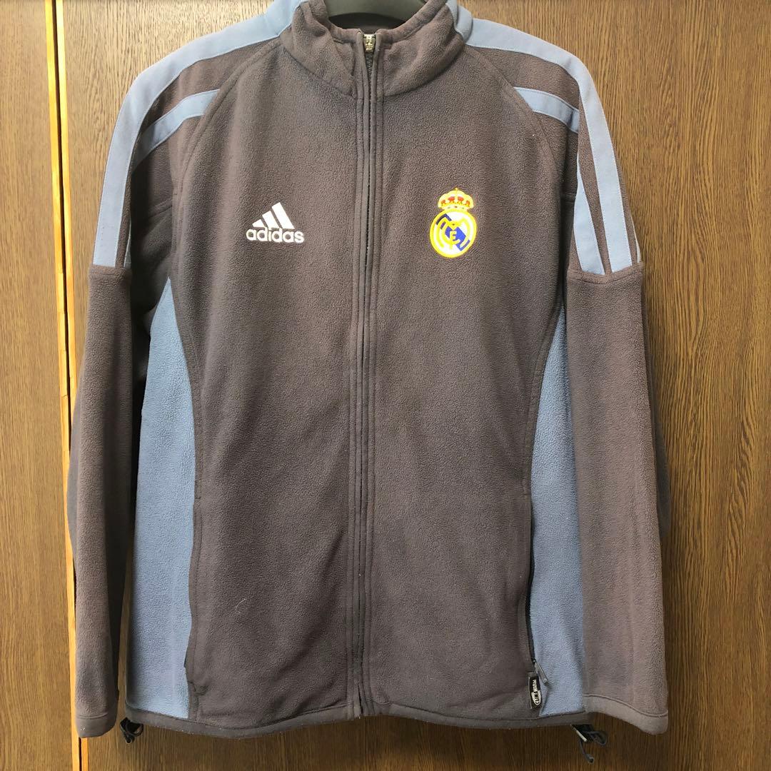 正規品　adidas Real Madrid フリースジャケット グレー