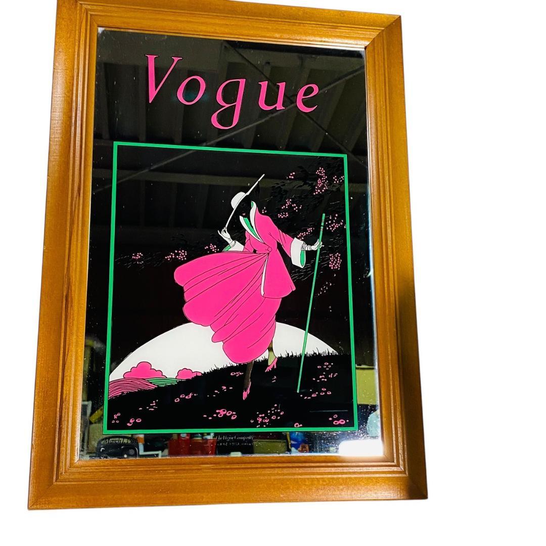 ヴィンテージ VOGUE ヴォーグ パブミラー 鏡 アート ビンテージ