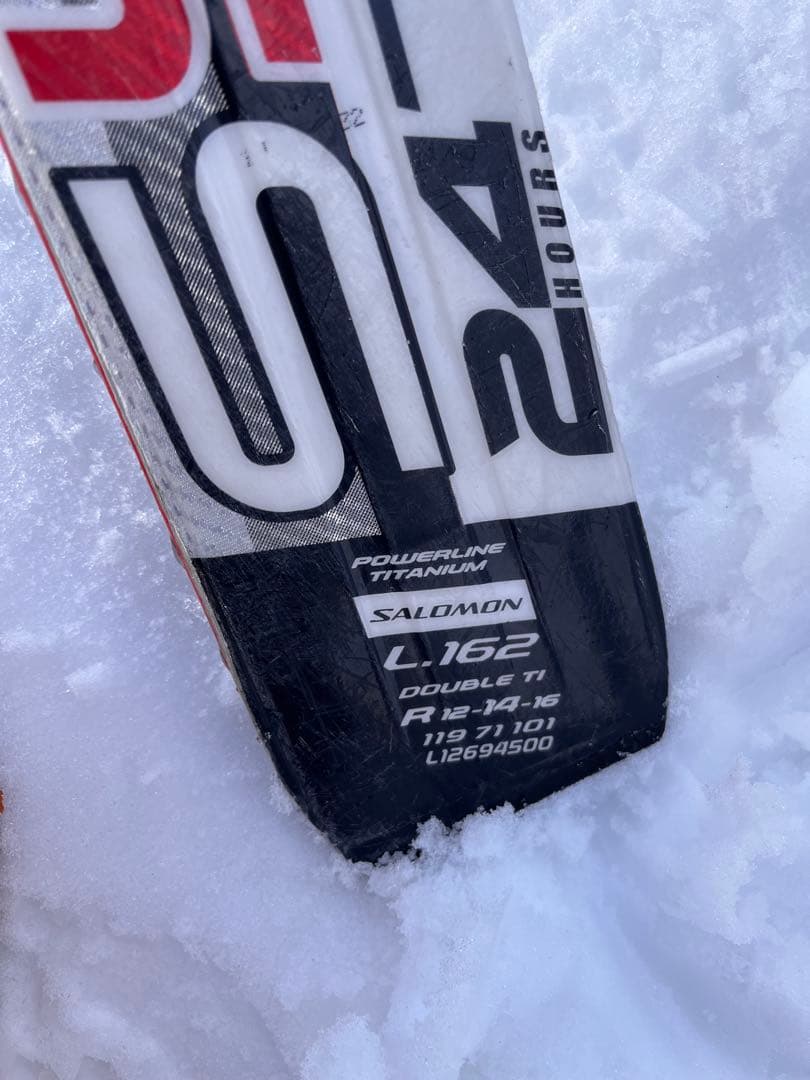 A*i様 alomon S5/24hoursスキー板162cm ビンディング付き