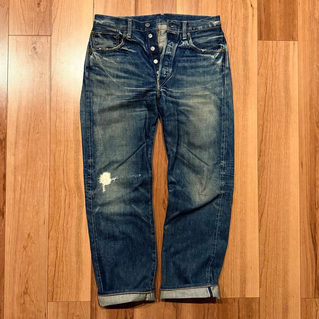 雰囲気最高！LEVI‘S 501XX 1955 W34【鬼ヒゲ！ハチノス】