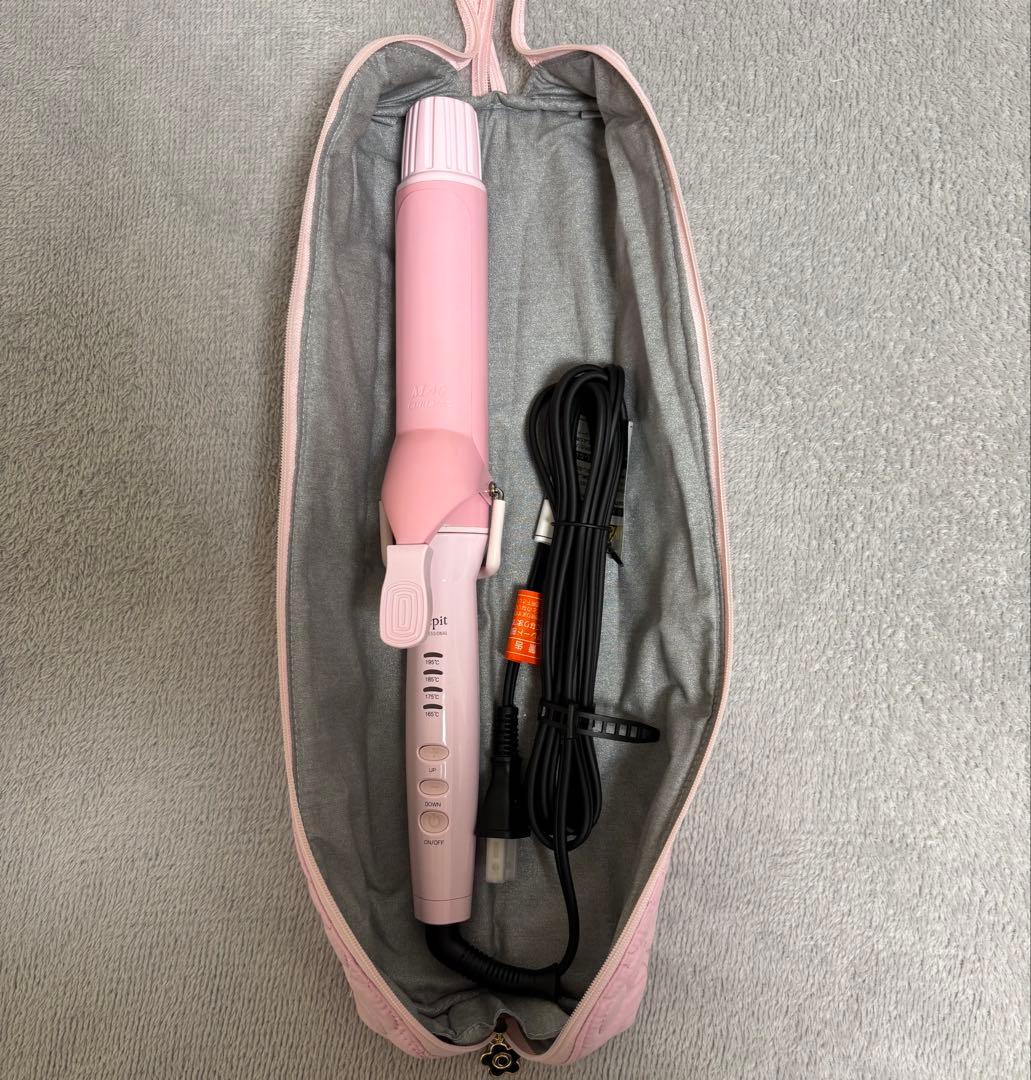 カールアイロンレピ スクエアバー 40mmロゼクレイツ Repit ヘアアイロン