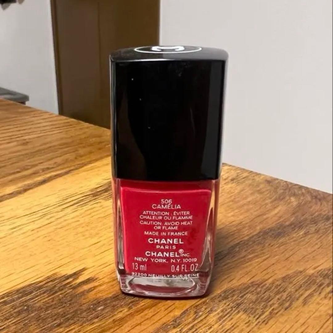CHANEL シャネル ヴェルニ ロング トゥニュ 506 カメリア ルージュ