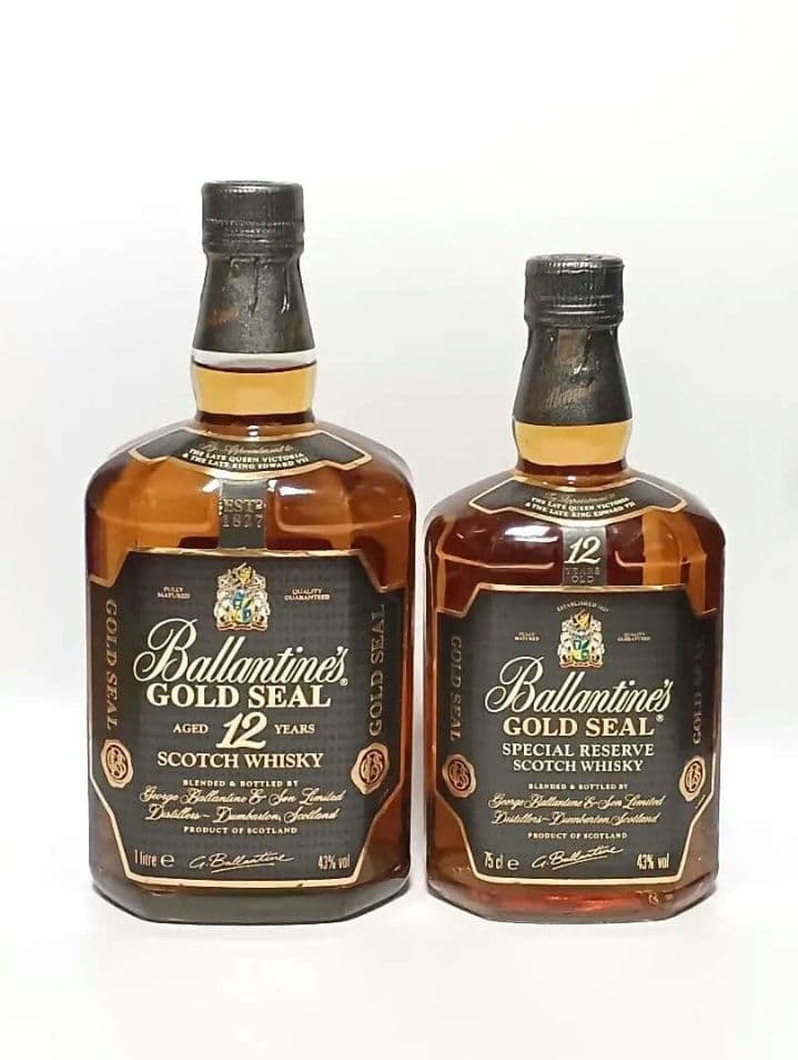ブラントンブラックウイスキー ２本　バランタインゴールドシール　２本