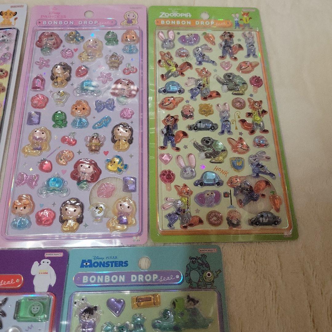 【正規品】ボンボンドロップシール　ディズニー　5種